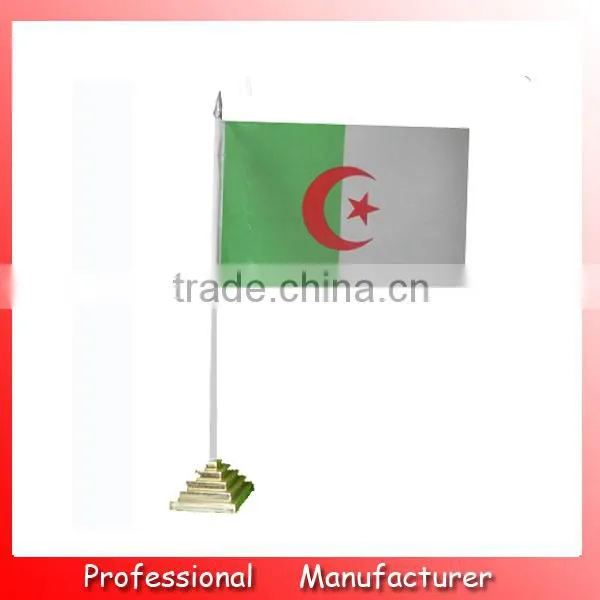 20*30cm Office Table Flag With Stand,country Flag,high Quality Polyester Flag