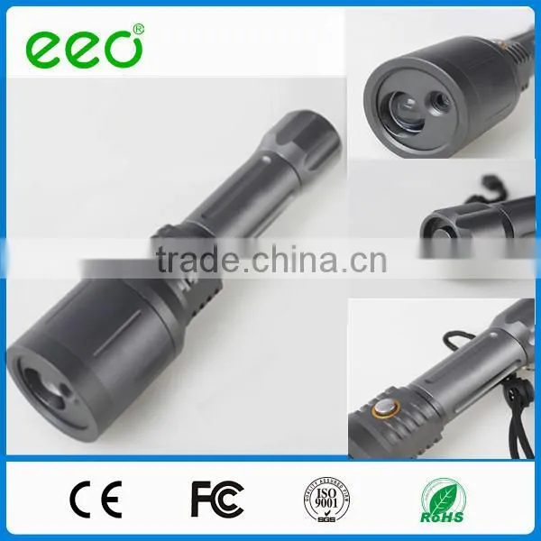 Rechargeable Long Distance Laser Flashlight Torches Rechargeableled Flashlight With Laser Engraving photo-4