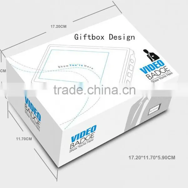 LED& LCD Wearable Video Name Tag Which Support Video Playing and Photo Playing/promotional Video Name Tag photo-5