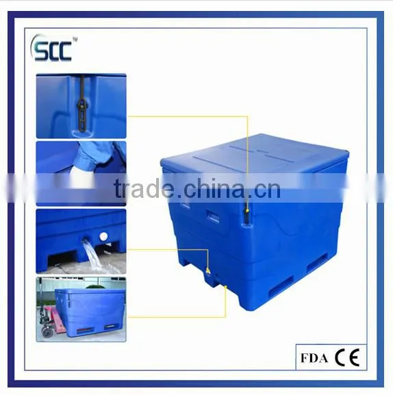 SCC Sell Plastic Insulated Refrigerated Container For Frozen Fish, Insulated Container for Fish photo-5
