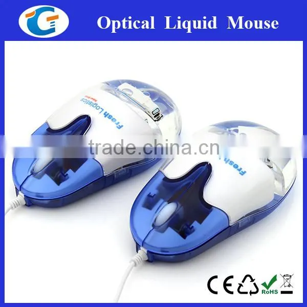 USB Optical Liquid Filled Mouse for Computer PC Laptop photo-2