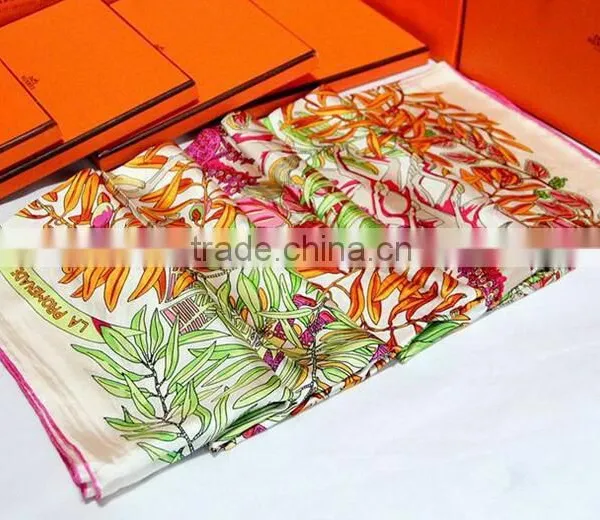 100% Silk Scarf With Golden Color for Women photo-6