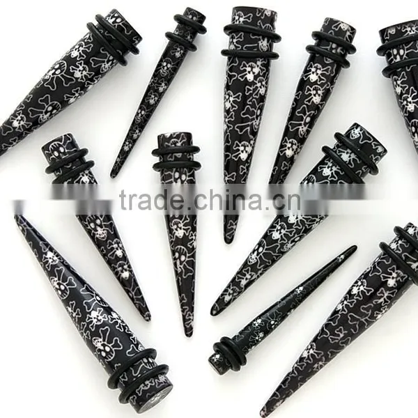 Fake UV Acrylic Ear Taper With O-rings photo-5