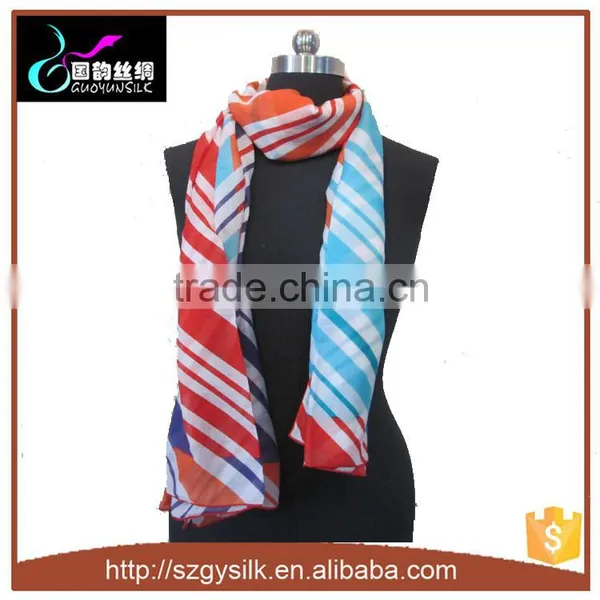 Hand Roll Hem Designer Silk Scarf Wholesale China