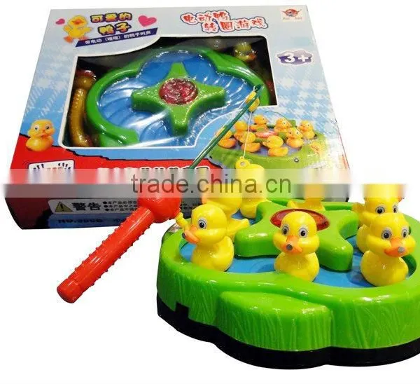 Wind up Electric B/O Magnetic Lovely Ducks Game With Music