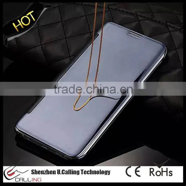 Top Grade For Samsung Note 5 Transparent Mirror View Smart Cover photo-4