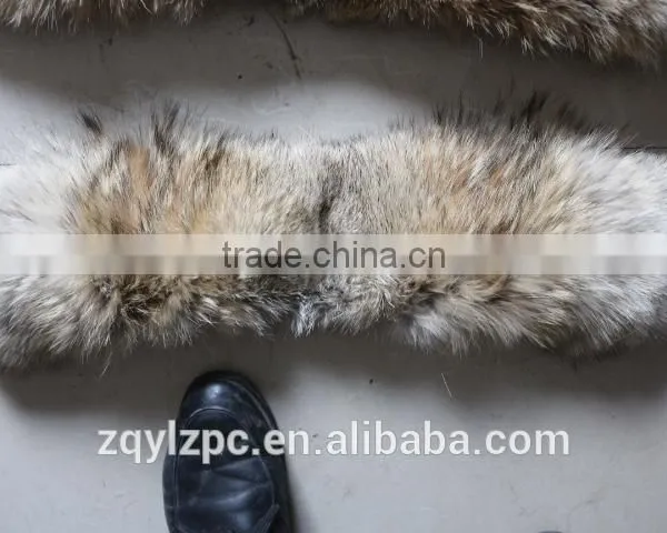 Wholesale Factory Price Natural Color Real Coyote Fur Collar Trimming/fox Fur Strips photo-6