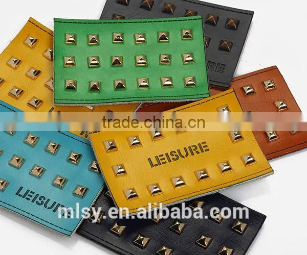 New Arrival Fashion Custom Embossed Leather Patch photo-2