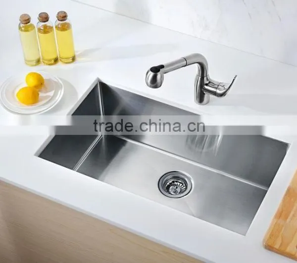 CUPC Aproval Undermount Stainless Steel Single Bowl Laundry Kitchen Sinks photo-6