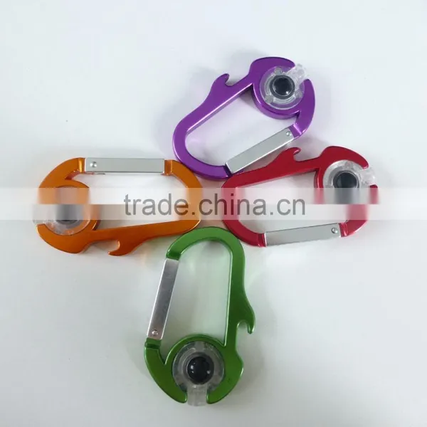 LED Carabiners Metal Bottle Opener