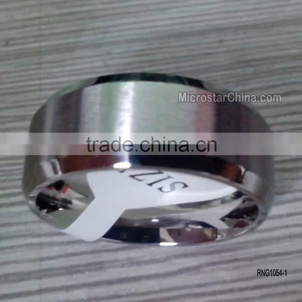 6MM Titanium Brushed Wedding Stainless Steel Solid Ring photo-2