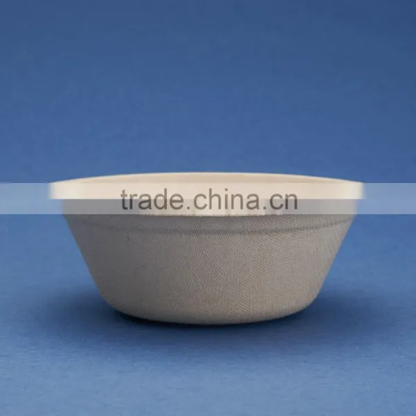BL-35-UB 350ml Unbleached Disposable Sugarcane Bowl Quality Choice photo-2