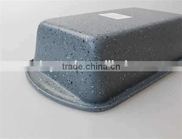 Non-stick Carbon Steel Metal Baking Tray Mould Marble Enamel Coating Loaf Pan photo-4