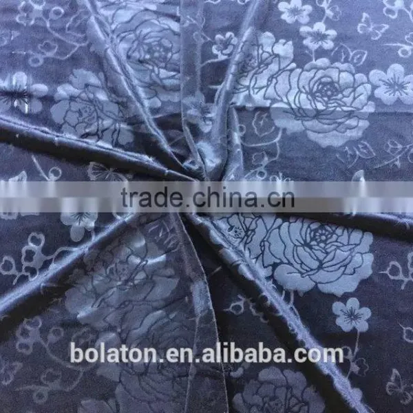 92% Poly and 8%Spandex Navy Velvet Fabric for Girls Dresses photo-2