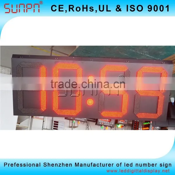 Spanish Synchronized Digital Clock LED Clock Electric Clock Sign 24"