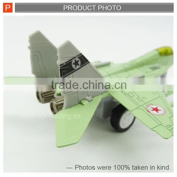 Miniature Pull Back Metal Toy Die Cast Plane With Sound photo-2