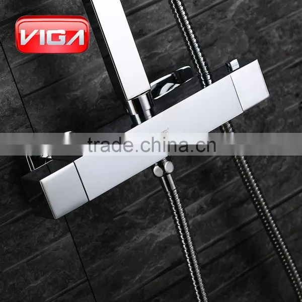 Thermostatic Faucets Feature Shower Head Chrome Surface Finishing photo-6