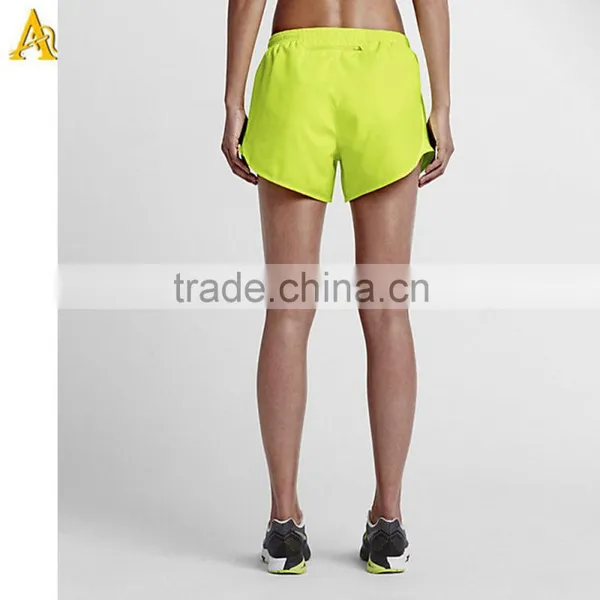 High Waist Band Polyester Sport Wholesale Women Running Shorts photo-2