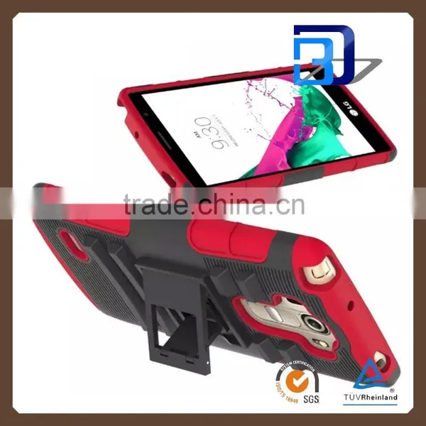 Best Quality Combo Heavy Duty Hybrid Rugged Rubber Belt Case Armor Case For LG G4 Vista Factory Price photo-5