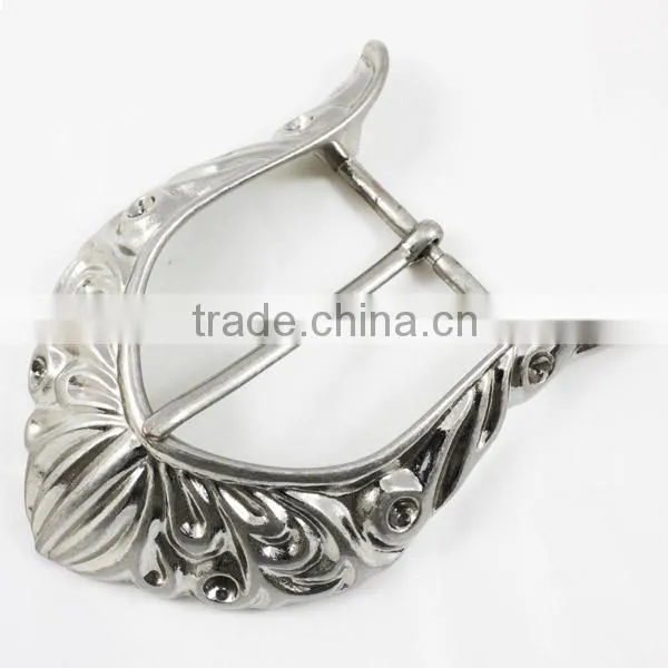 Western Antique Pin Style Unisex Flora Flower Belt Buckles photo-4