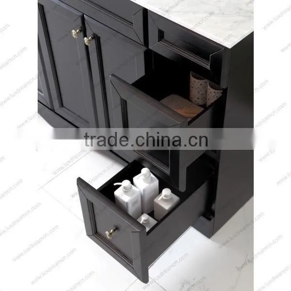72" Luxury Double Sink Espresso Bathroom Vanity photo-2