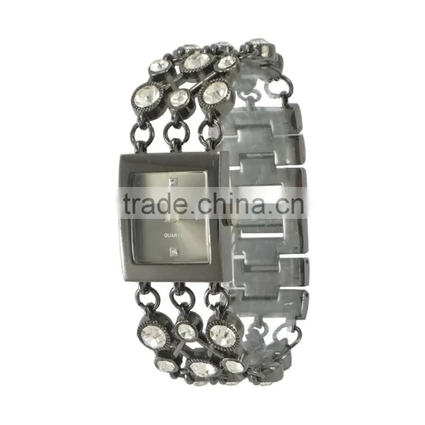 New Models Unique Design Big Diamond Bands Alloy Quartz Jewelry Watch photo-6