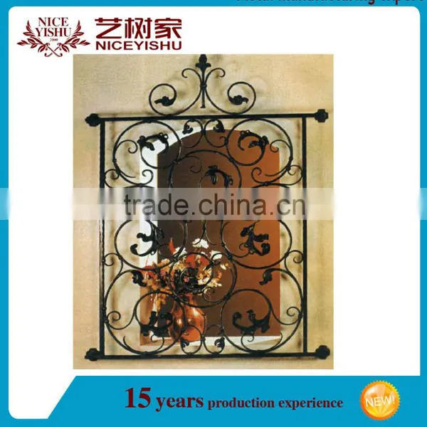 Yishujia Factory Cheap Decorative Window Grates, Window Grill for Wrought Iron photo-5