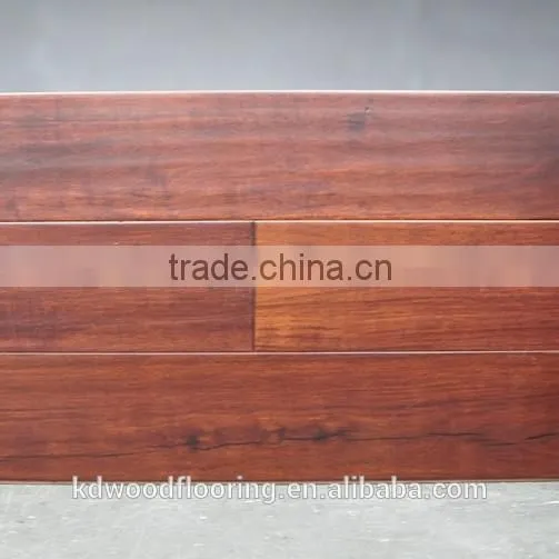 Small Leaf Acacia Veneer HDF Core Unilin Lick System Engineered Floor