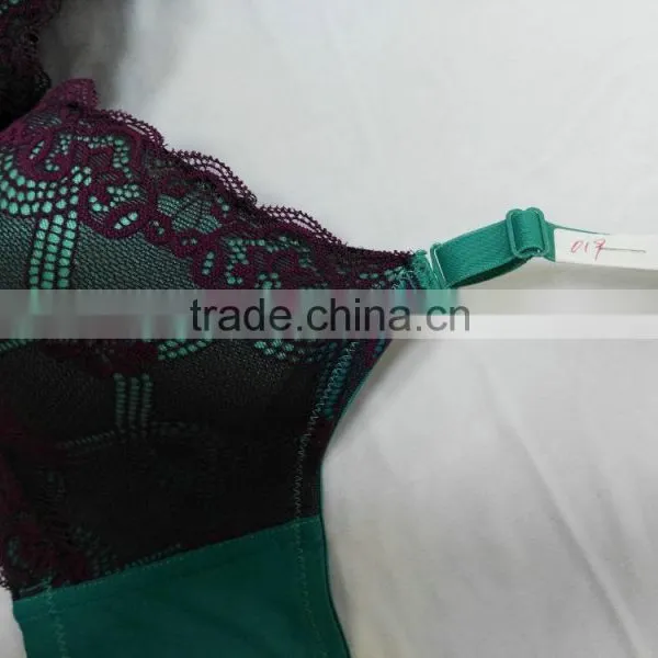 Free Sample Push Up Thick Pad Very Sexy Floral Lace Bra photo-4