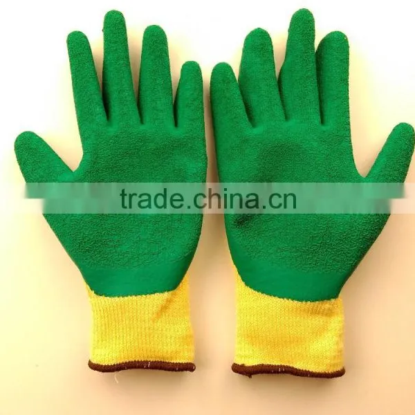 New Design Latex Coated Cotton Safety Working Gloves photo-3