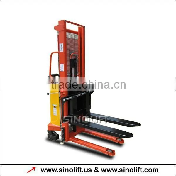 Sinolift-One-stage Mast Semi Electric Stacker With Low Price photo-3