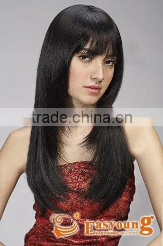 Non Remy Natural Black Hair Style Wigs, Synthetic Hair Daily Wear Wigs photo-2