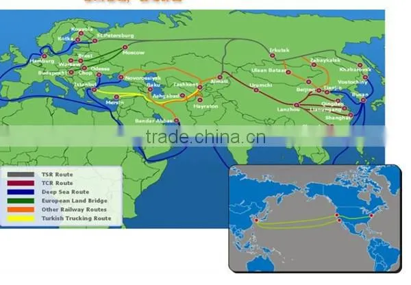Shipment Type Railway Freight Container From China to Uzbekistan