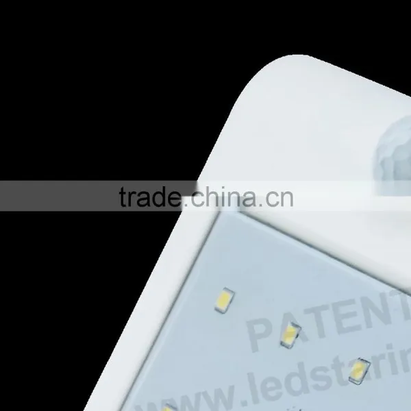 Unique Led Solar Wall Light Battery IP65 Waterproof Patent Design Wireness photo-2