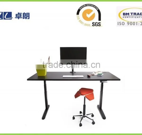 Office sit to stand desk with two legs