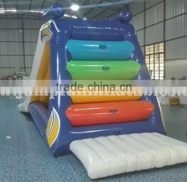 Adults Freefall Water Slider on Floating Aqua Park Large Inflatable Water Play Park photo-4