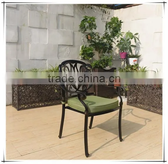 2016 Cast Aluminum Powder Coated Garden Table Set With Cushion - Antique Bronze photo-3