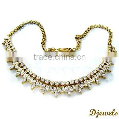 Diamond Gold Necklaces, Diamond Necklaces, Diamond Jewelry photo-3