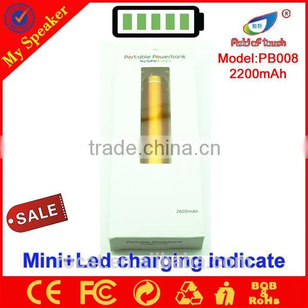 Factory Price Mobile Phone Use Colorful 2200mah Slim Powerbank photo-6