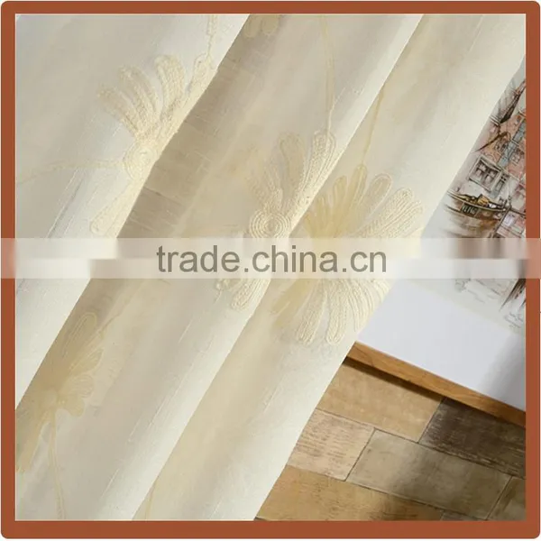 Embroidered Sheer Cotton Fabric for Curtain Cortinas for Home photo-5