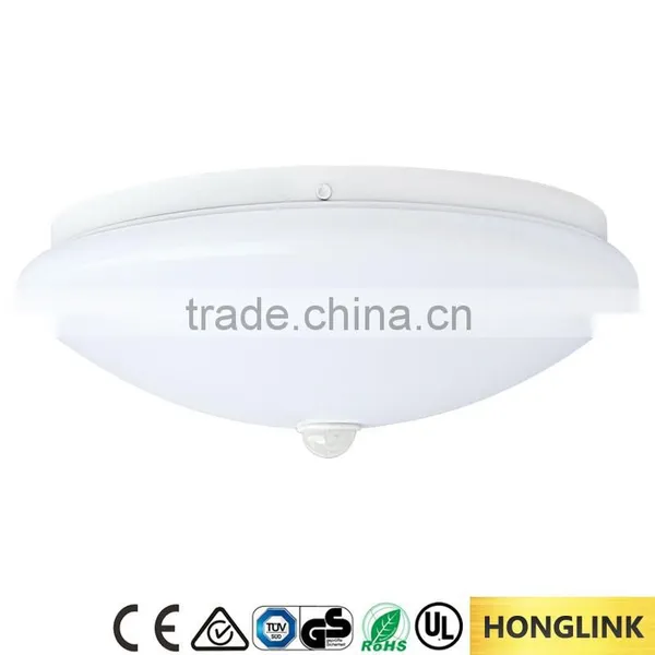 CE ROHS 6w 12w 18w corridor led ceiling light with PIR sensor