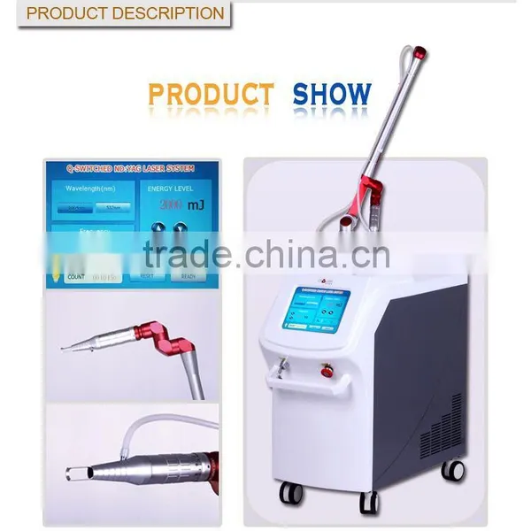 Brown Age Spots Removal Big Spot Size Professional Q-switch ND Nd Yag Laser Machine YAG Laser Medical Tattoo Removal / Q-switched Nd Yag Laser photo-3