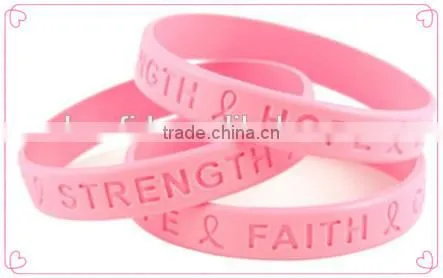 Wholesales Custom Embossed/imprinted Logo Silicon Wristband / Silicone Bracelet / Rubber Bracelet photo-2