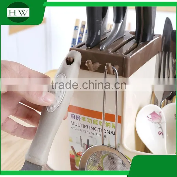 Kitchen Accessories Multipurpose Plastic Flatware Fork Spoon Knife Storage Rack Holder photo-3