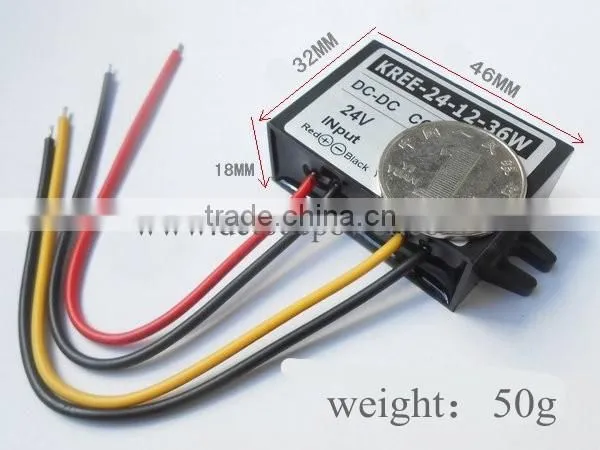 24V Turn 12V3A 2A Power Converter DC-DC Buck DC to AC Power Automotive Power Module Foot photo-2