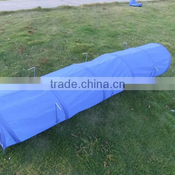 Hot Selling Pet Products Blue 190T Polyester With 6pcs Steel Sticks Dog Training Tunnel photo-3