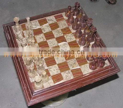 Bottom Price New Type ONYX CHESS BOARDS WITH FIGURES photo-2