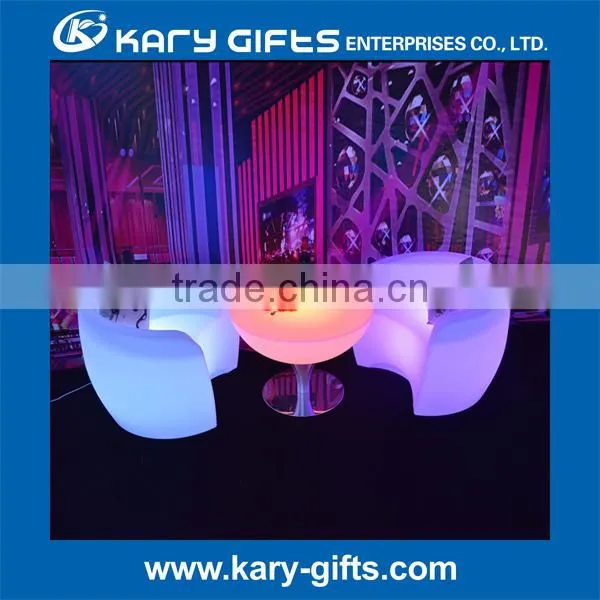 Modern Design Beautiful Arm Chair Accent Hotel Table Chair With Led photo-2