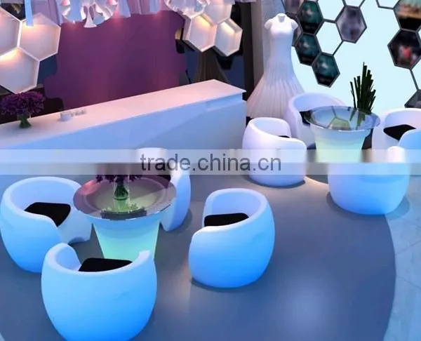 electronic light bar furniture/bar chair with16 flashing color change