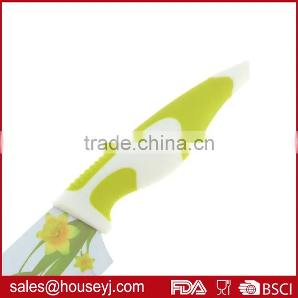 Set of 6pcs Knife Set 5pcs Non Stick Color Kitchen Knife+1pc Ceramic Peeler With EVA Box Packing photo-6